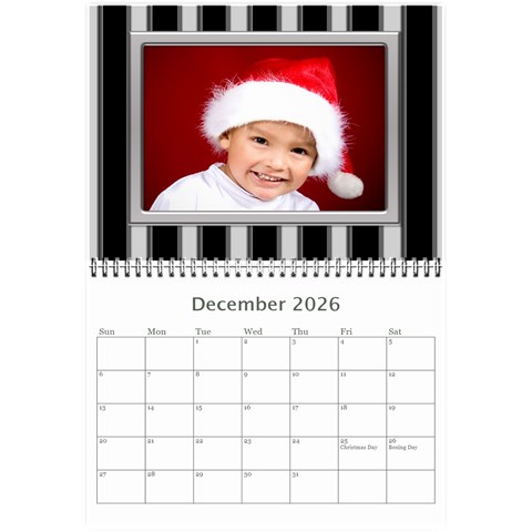 Framed In Silver 2026 (any Year) Calendar 8 5x6 By Deborah Dec 2026
