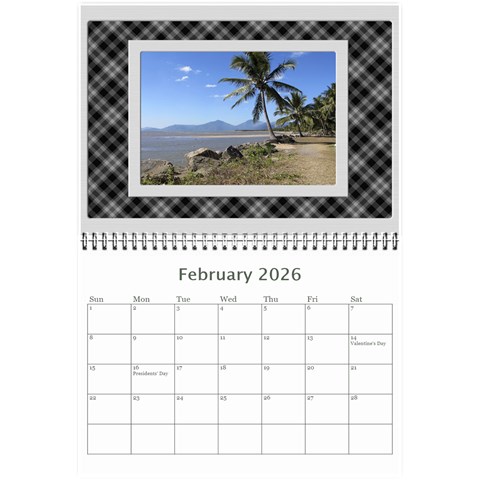 Framed In Silver 2026 (any Year) Calendar 8 5x6 By Deborah Feb 2026