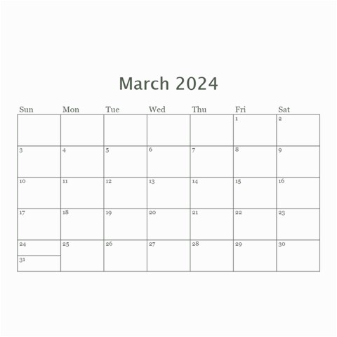 Framed In Silver 2024 (any Year) Calendar 8 5x6 By Deborah Jun 2024