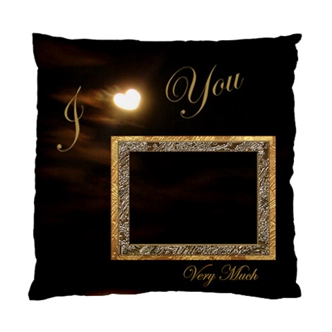 I Heart You Moon Double Sided Cushion Case By Ellan Back