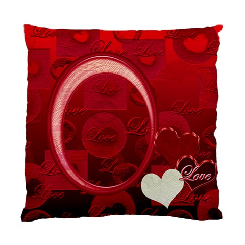I Heart You Red Double Sided Cushion Case By Ellan Back