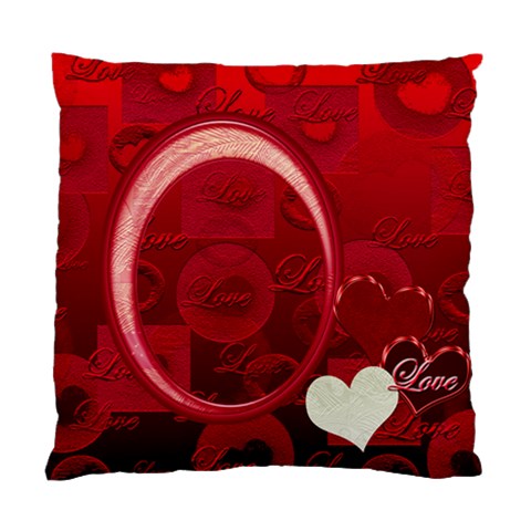 I Heart You Red Double Sided Cushion Case By Ellan Back