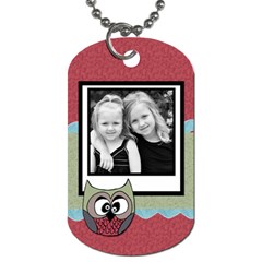 Owlie tag - Dog Tag (One Side)