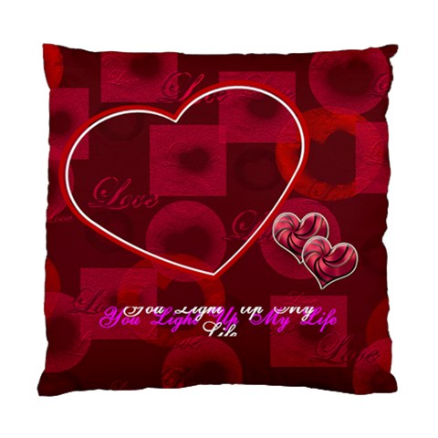 You Light Up My Life Pink Double Sided Cushion Case By Ellan Back