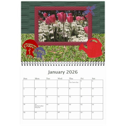 My Garden 2026 (any Year) Calendar 8 5x6 By Deborah Jan 2026