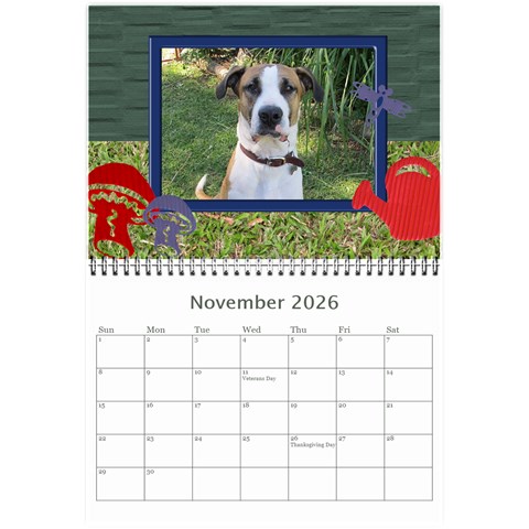 My Garden 2026 (any Year) Calendar 8 5x6 By Deborah Nov 2026