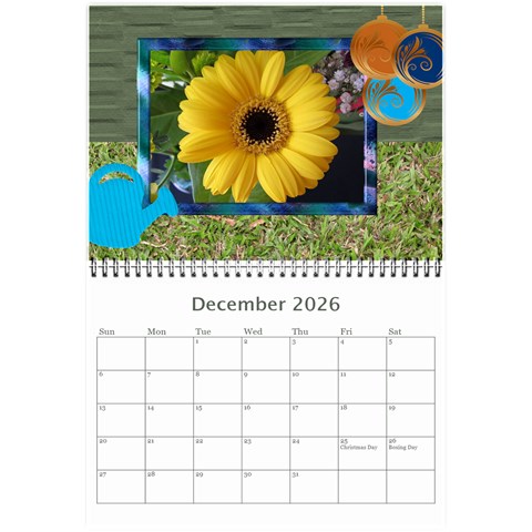 My Garden 2026 (any Year) Calendar 8 5x6 By Deborah Dec 2026