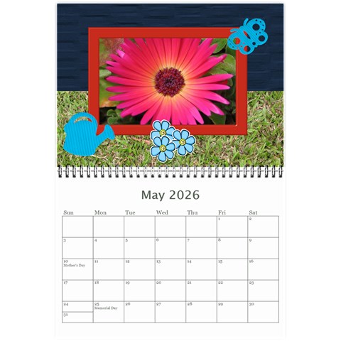 My Garden 2026 (any Year) Calendar 8 5x6 By Deborah May 2026
