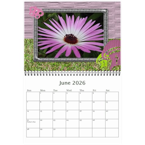 My Garden 2026 (any Year) Calendar 8 5x6 By Deborah Jun 2026