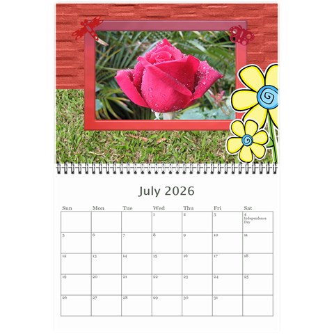 My Garden 2026 (any Year) Calendar 8 5x6 By Deborah Jul 2026