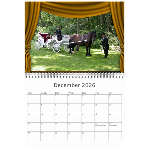Our Production 2026  (any Year) Calendar 8 5x6 By Deborah Dec 2026