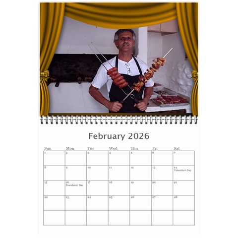 Our Production 2026  (any Year) Calendar 8 5x6 By Deborah Feb 2026