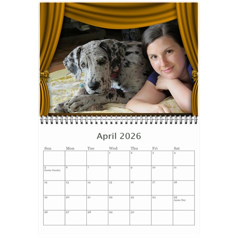 Our Production 2026  (any Year) Calendar 8 5x6 By Deborah Apr 2026