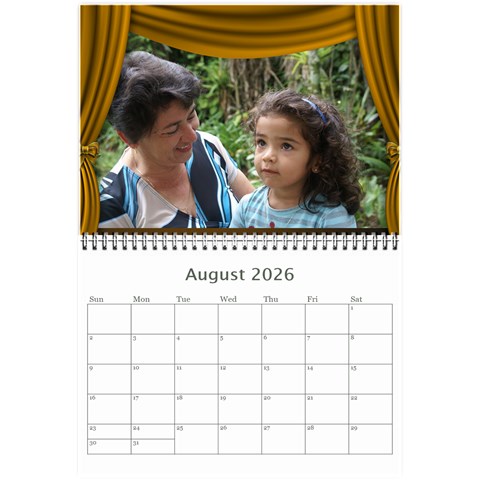 Our Production 2026  (any Year) Calendar 8 5x6 By Deborah Aug 2026