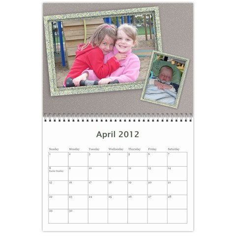 2012 Calendar By Hannah Apr 2012