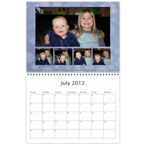 2012 Calendar By Hannah Jul 2012