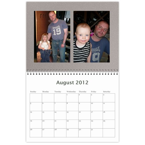 2012 Calendar By Hannah Aug 2012