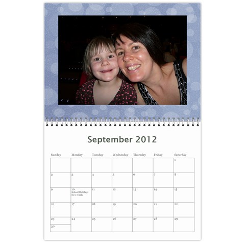 2012 Calendar By Hannah Sep 2012