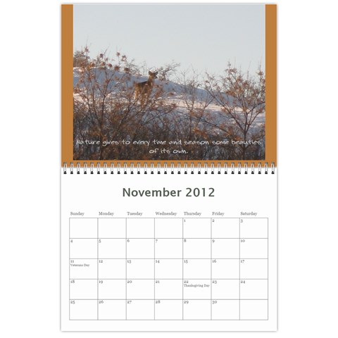 2012 Calendar By Megan Pennington Nov 2012