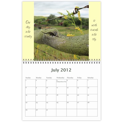 2012 Calendar By Megan Pennington Jul 2012
