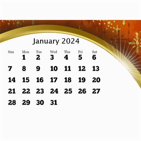 2024 Mini Calendar With Class And Large Numbers By Deborah Feb 2024