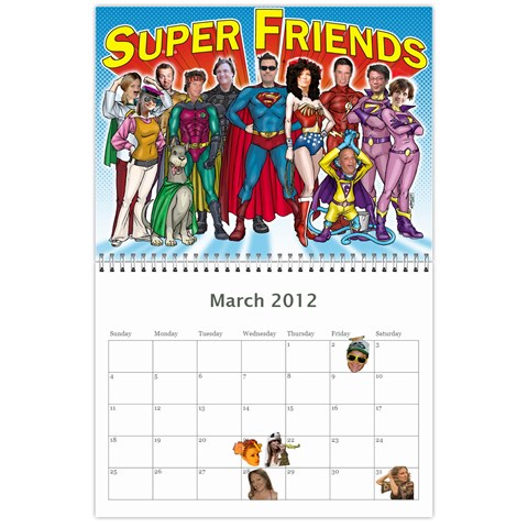 Bff Calendar 2012 By Casey Shultz Mar 2012