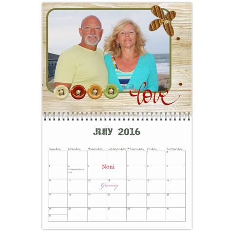 Edgcomb Calander By Amanda Jul 2016