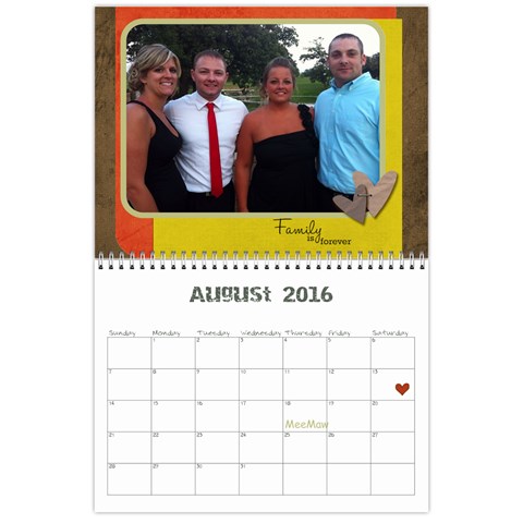 Edgcomb Calander By Amanda Aug 2016