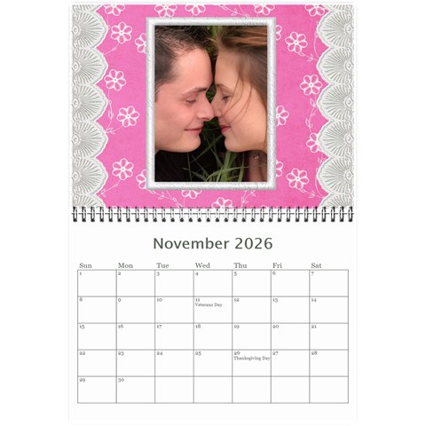 Happy Pink 2026 (any Year) Calendar 8 5x6 By Deborah Nov 2026
