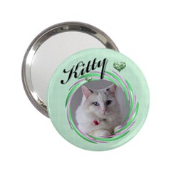 Kitty Handbag Mirror - 2.25  Handbag Mirror