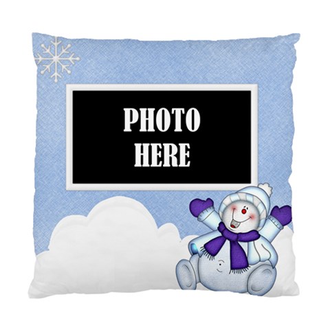 5 Little Snowman 1 Sided Cushion By Lisa Minor Front