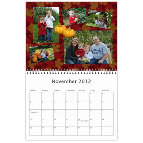 Calendar 2012 By Farron Jm Nov 2012