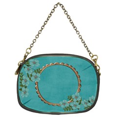 Chain Purse (Two Sides): Blue Flowers