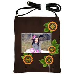 Shoulder Sling Bag: Big Flowers2