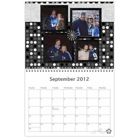 Calendar 1 By Sandra Oldham Sep 2012
