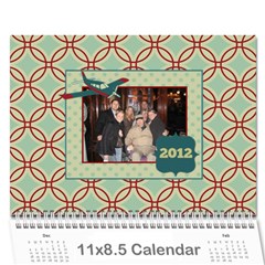 airplane calander - Wall Calendar 11  x 8.5  (12-Months)