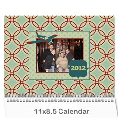 airplane calander - Wall Calendar 11  x 8.5  (12-Months)