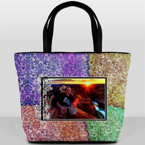 Colorful Vintage Bucket Bag By Digitalkeepsakes Front