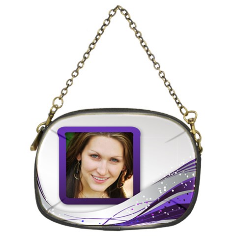 Purple And Silver Party Purse (2 Sided) By Deborah Front