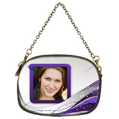 Purple and Silver Party Purse (2 sided) - Chain Purse (Two Sides) Purple and Silver Party Purse (2 sided) - Chain Purse (Two Sides)