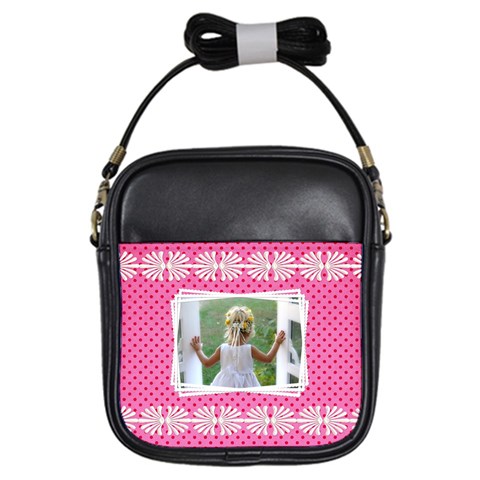 Pink Princess Girls Sling Bag By Deborah Front