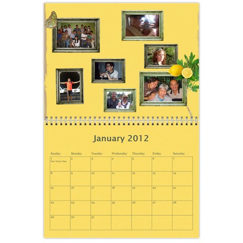 2013 Calendar By Jem Jan 2012