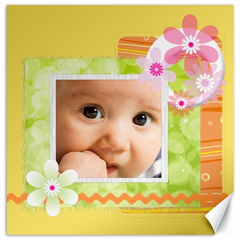 Flower By Joely 15.2 x15.41  Canvas - 1