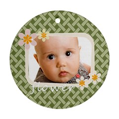 flower - Round Ornament (Two Sides) flower - Round Ornament (Two Sides)