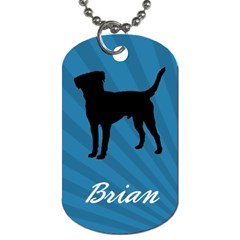 Name Dog Tag 8 - Dog Tag (One Side)