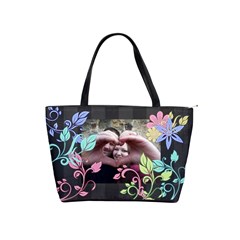 Colorful Flower Shoulder Bag - Classic Shoulder Handbag