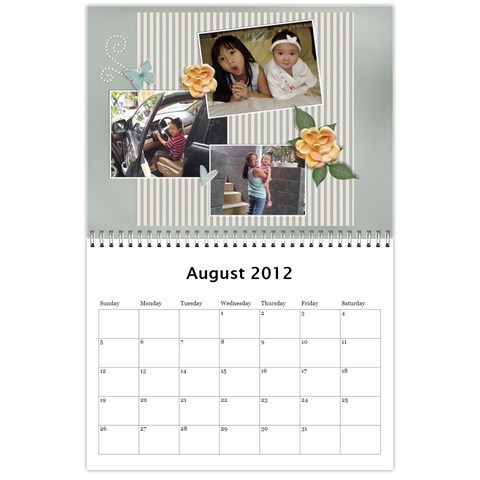 2012 Calendar By Trinh Aug 2012