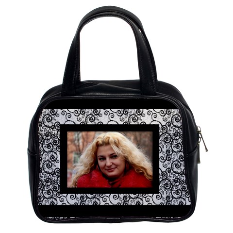 Black And White Classic Handbad (2 Sided) By Deborah Front