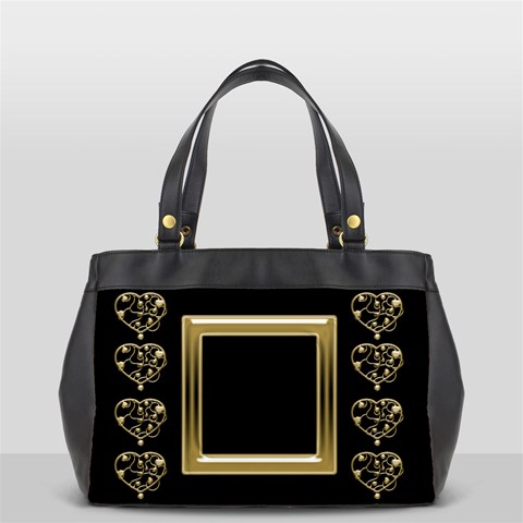 Black And Gold (2 Sided) Oversized Bag By Deborah Back