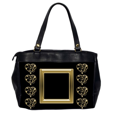 Black And Gold (2 Sided) Oversized Bag By Deborah Back